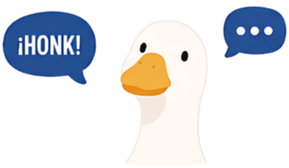Goose Honk Mascot
